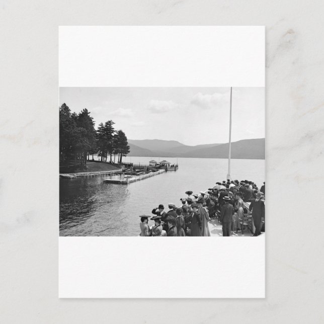 Sagamore Dock, Lake George: 1904 Postcard (Front)