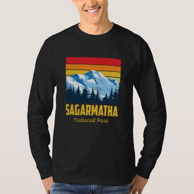 Sagarmatha National Park Souvenir Everest Tibet Ne T-Shirt (Front)