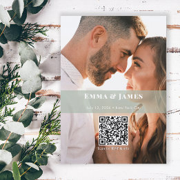 Sage Ampersand Photo Save the Date | Wedding Invitation