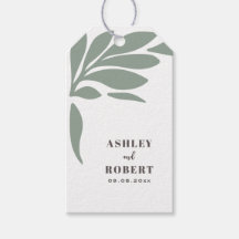 Sage and Blush Tropical Abstract Floral Wedding