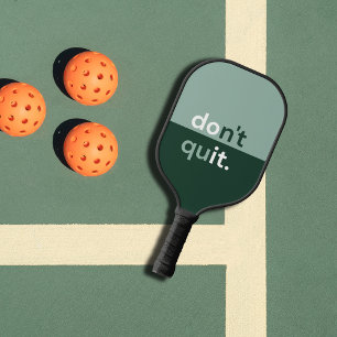 Sage and Dark Green Modern Monogram Pickleball Paddle