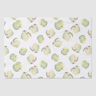Sage Apple Picking   Fruits and florals Tissue Pap Paper