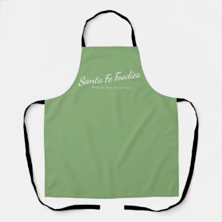 Sage Apron with Santa Fe Foodies logo