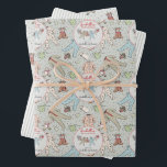 Sage Babys First Christmas Winter Pyjamas Wrapping Paper Sheet<br><div class="desc">This cute gender neutral Baby's First Christmas custom wrapping paper sheet set features 3 unique sheets: 1. Hand-drawn illustration of winter baby pyjamas, stuffed animals and bibs hanging on a clothesline, against a pattern of Christmas pajama bodysuits, plush animals, baby bottles, bibs, pacifiers, presents and tiny yellow stars. Customisable name...</div>