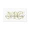 Sage Black Monogram Customisable Business Card