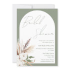 Sage Boho Arch White Floral Bridal Shower