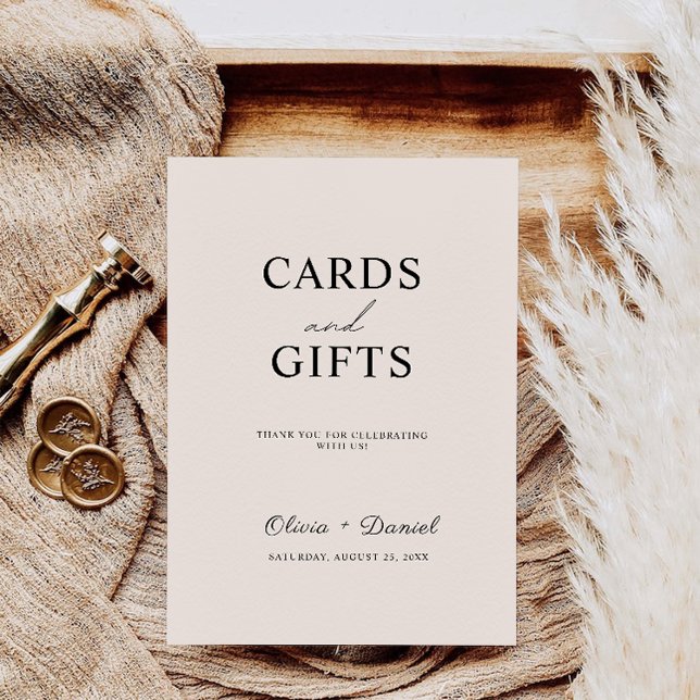 Sage Boho Wedding Cards and Gifts Sign, (Sage Boho Wedding Cards and Gifts Sign,)