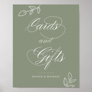 Sage Botanical Cards & Gifts Wedding Sign
