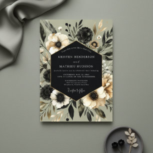 Sage Botanical Elegance Wedding Invitation