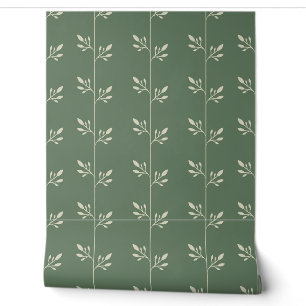 Sage Botanical Vine Wallpaper
