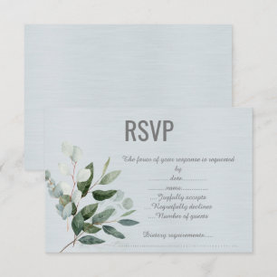 SAGE BRANCH SILVER 2 RESPONSE CARD