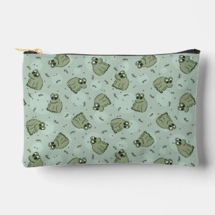 Sage Bubble Frogs - laurel green kids pattern. Accessory Pouch
