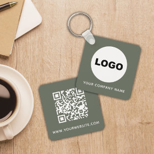 Sage Business Promotional Logo QR Code Key Ring