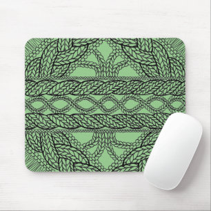 SAGE CABLE KNIT Mouse Pad