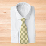 Sage Chequerboard Tie<br><div class="desc">Sage Chequerboard</div>