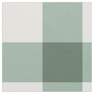 Sage Classic Gingham Combed Cotton Fabric