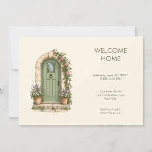 Sage Cottage Garden Housewarming Invitation