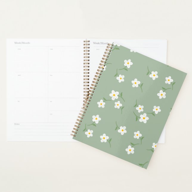 Sage Daisy Daily Planner | Botanical Organisation  (Display)