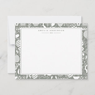 Sage Easter Egg Frame Note Card