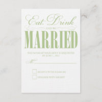 Sage Eat, Drink & Be Married | Response Card