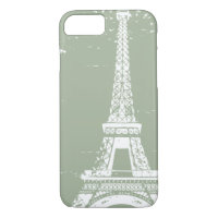 Sage Eiffel Tower iPhone 7 Case