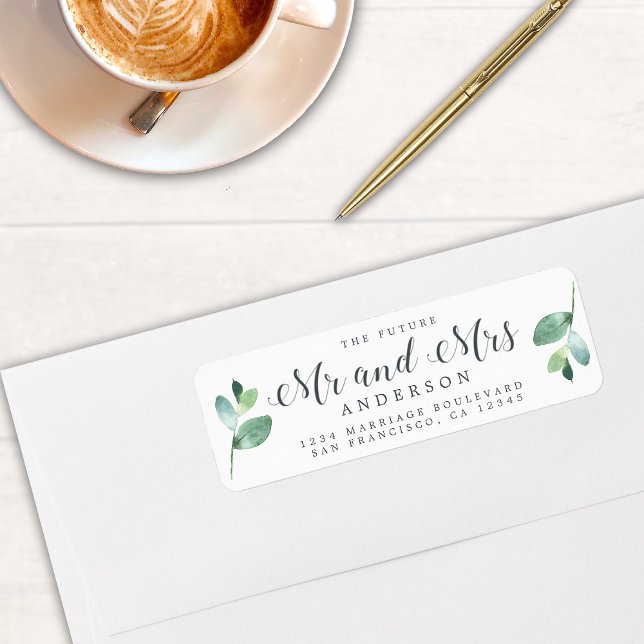 Sage Eucalyptus Future Mr Mrs Return Address (Creator Uploaded)