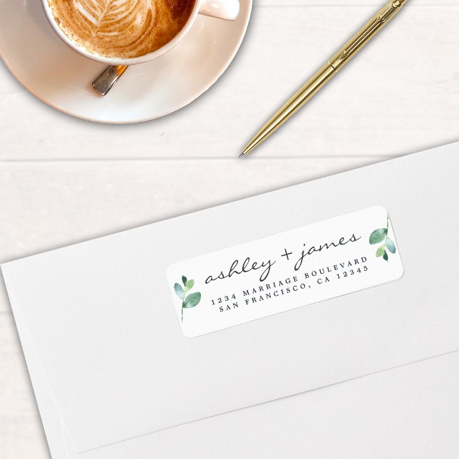 Sage Eucalyptus Wedding Return Address (Creator Uploaded)
