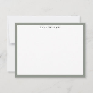 Sage Frame Note Card