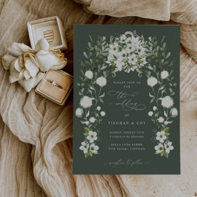 Sage Garden Wedding Invitation Announcement Card (Creator Uploaded)