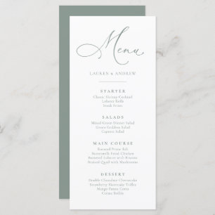 Sage Green 1 Minimalist Simple Flat Menu
