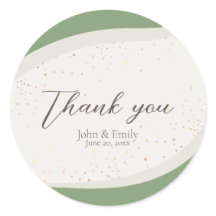 Sage Green Abstract Wedding Favour 