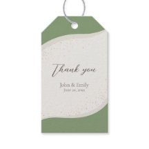 Sage Green Abstract Wedding Favour 