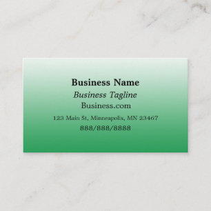 Sage Green and Black  Simple Business Card