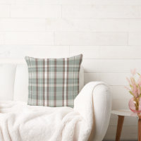 Sage green and Earth tones Neutral plaid design