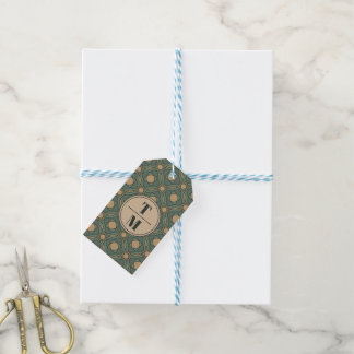 Sage Green and Gold Geometric Favour Gift Tags