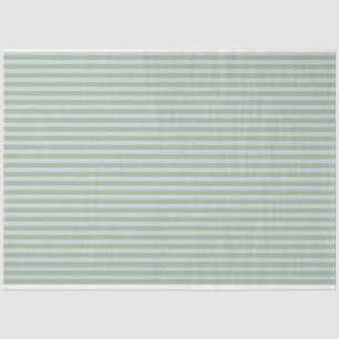 Sage Green and Turquoise Stripes Tissue Paper