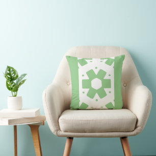 Sage green and white Decor  Cushion