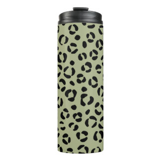 Sage Green Animal Print Thermal Tumbler