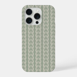Sage Green Art Deco Arch Luxury Pattern iPhone 15 Pro Case