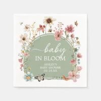 Sage Green Baby Bloom Baby Shower