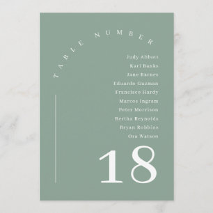 Sage Green Boho Arch Wedding Seating Chart Table  Invitation