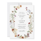 Sage Green Boho Wedding Invitation