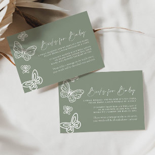 Sage Green Books for Baby Card