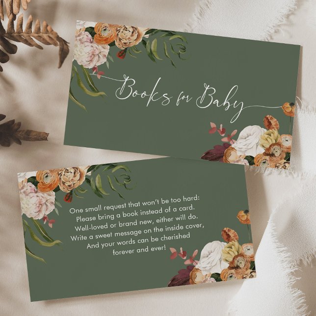 Sage Green Books for Baby Enclosure Card (Creator Uploaded)