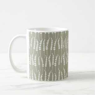 Sage Green Botanical Ferns Coffee Mug