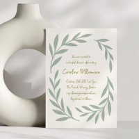 Sage Green Botanical Handwritten Bridal Shower