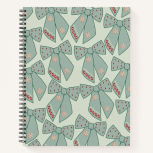 Sage Green Bows Notebook