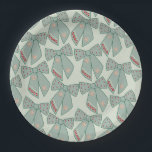 Sage Green Bows Paper Plate<br><div class="desc">Sage Green Christmas Bows - Coquette Ribbons.</div>