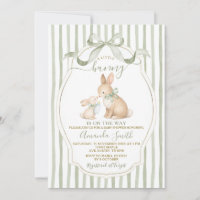 Sage Green Bunny Baby Shower Dusty Green