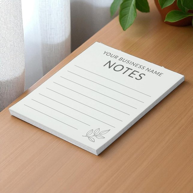 Sage Green Business Minimalist Simple Botanical Notepad (Creator Uploaded)